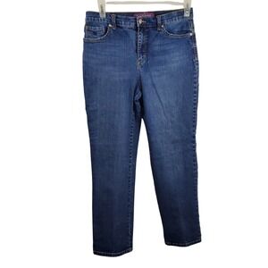 Gloria Vanderbilt Amanda‎ Jeans Womens Size 10S Blue Denim Classic Fit